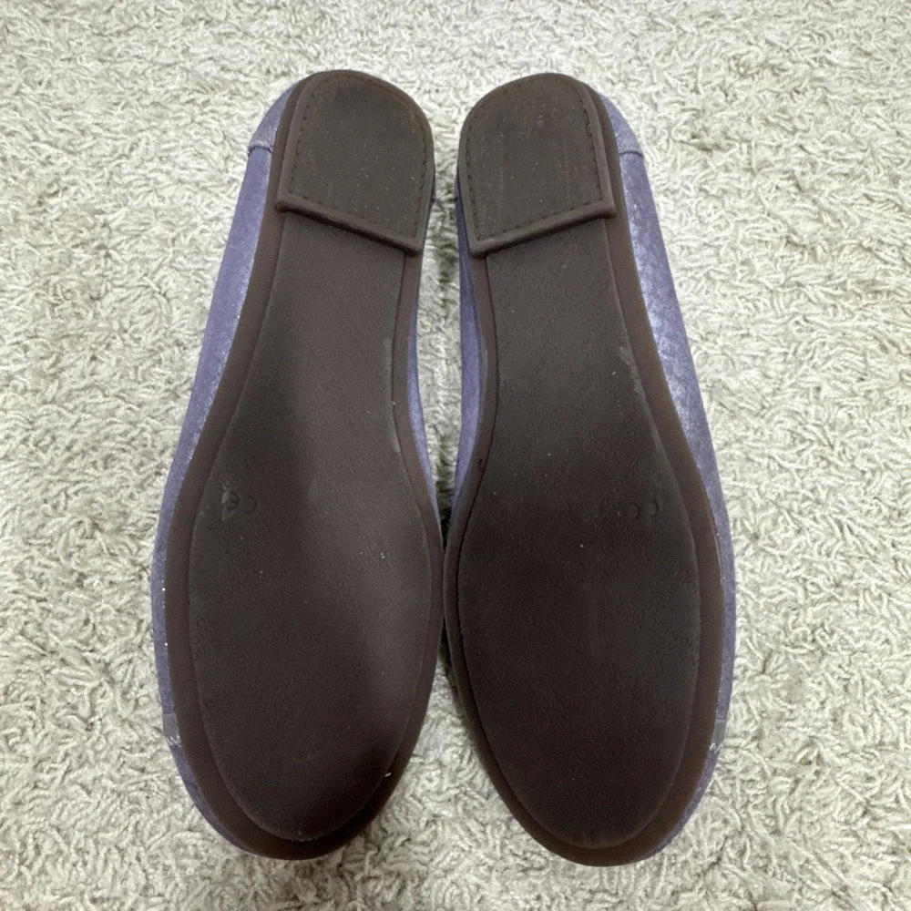 Vionic‎ Carroll Metallic Lavender Snakeskin Slip On Ballerina Flats Women's 9.5M